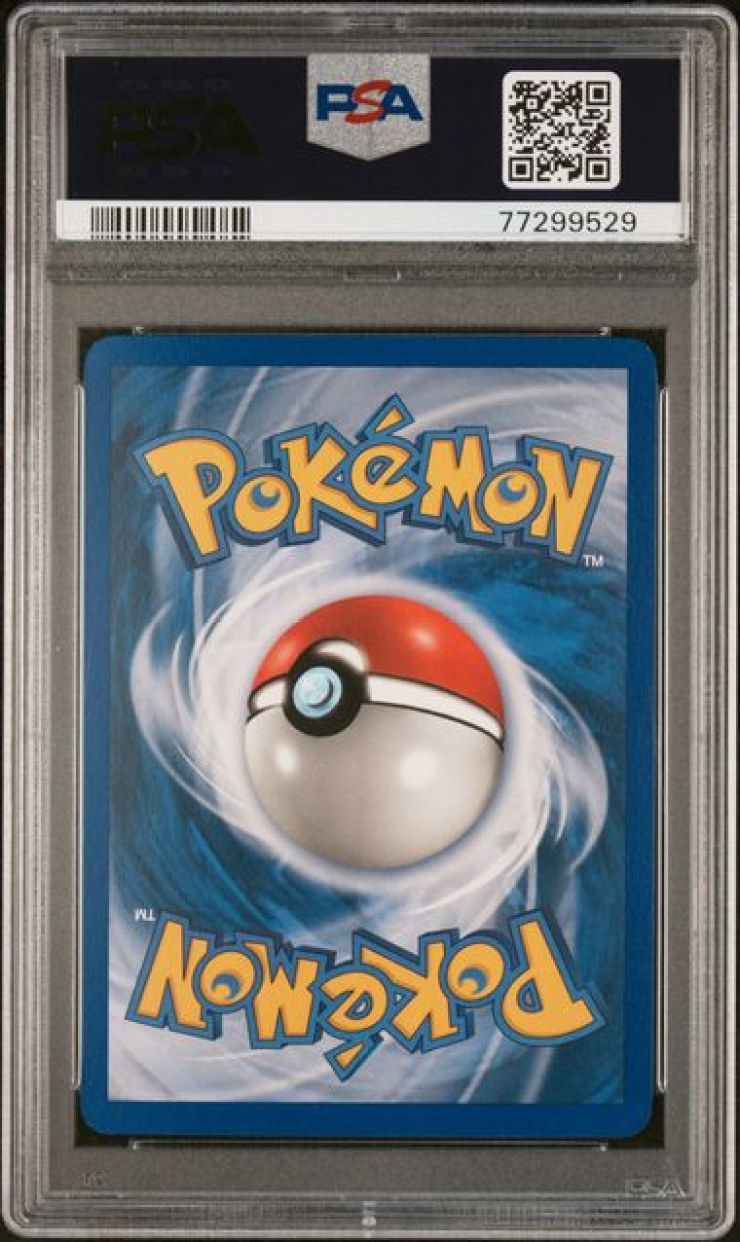 Entei Gold Star #113 PSA 9 back