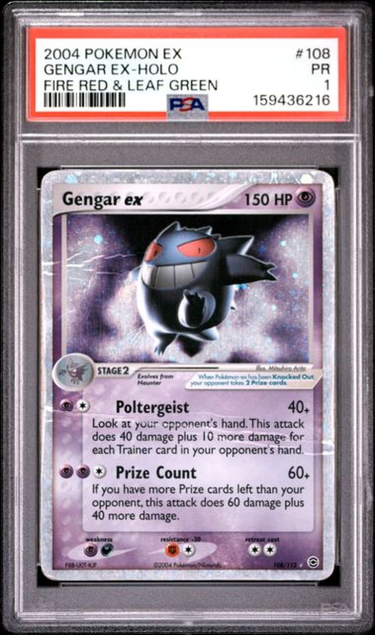 Gengar ex #108 PSA 1