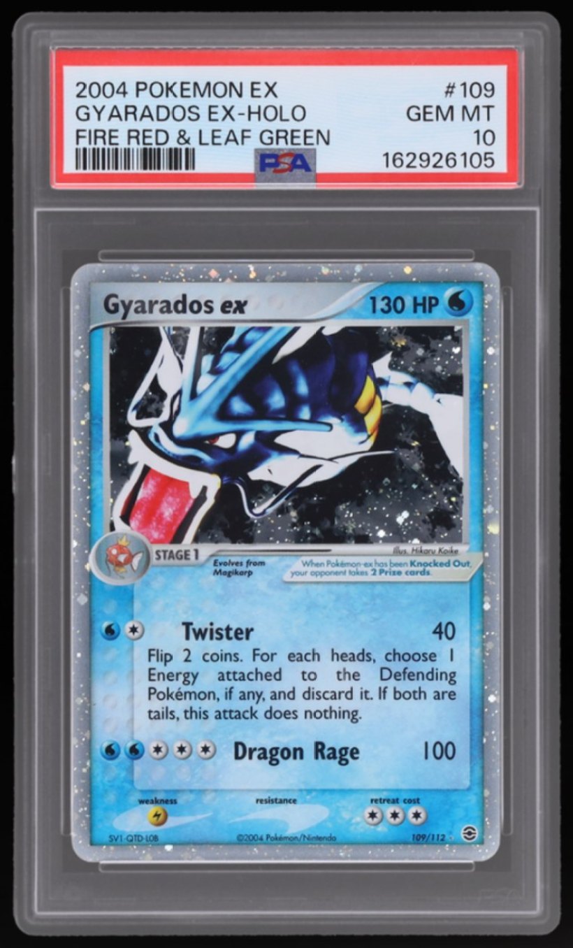Gyarados ex PSA 10, cert 162926105