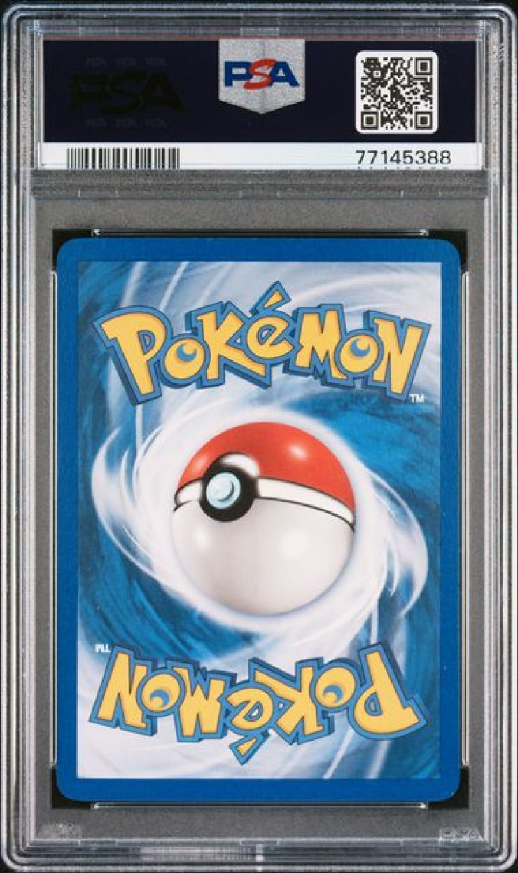 Raikou Gold Star #114 PSA 9 back